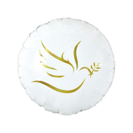 Picture of GOLD DOVE FOILD BALLOON 18 INCH